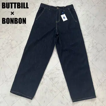 새상품 BUTTBILL x BONBON 릴랙스핏 스트레이트 청바지