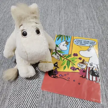 무민 봉제 인형 책받침 세트