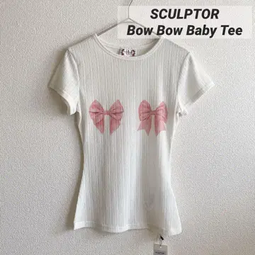 [ 새상품 ] SCULPTOR Bow Bow Baby Tee 스컬프터