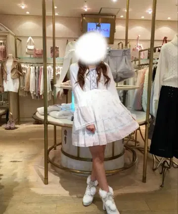 레어 히메 스타일 꽃무늬 원피스 LIZLISA 리즈리사 헤이세이 양산형