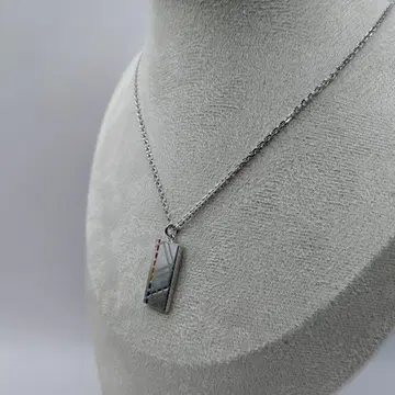 [ 새상품급 ] Paul Smith 목걸이 플레이트 체크 멀티 컬러