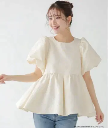 fit more 믹스 컬러 꽃무늬 자카드 상의