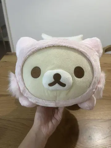 [ 새상품급 ] 코리락쿠마 캣 봉제 인형 XL 산엑스 리락쿠마 핑크