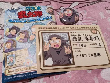 닌타마 란타로 캔뱃지 컬렉션 모로이즈미 손나몬 카드 소개찰 캔뱃지
