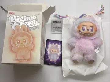 4POPMART Labubu Big into Energy 행운 보라색