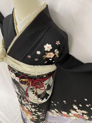 [ WA-Modern ] 순수 실크 후리소데 단품
