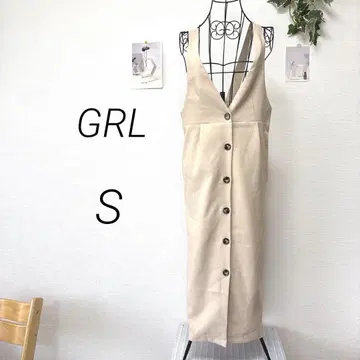 10029 GRL 그레일 오버롤 스커트 S 무지