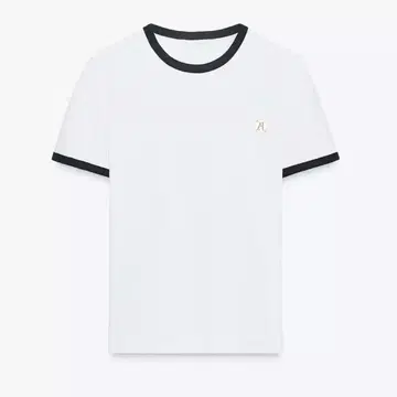 ZARA 대비 파이핑 브로치 T셔츠