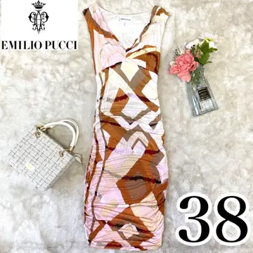 Emilio Pucci 양품 슬리브리스 타이트 원피스 38