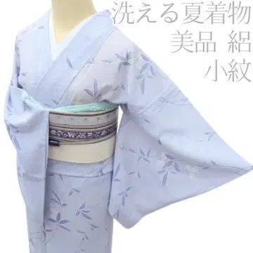Y3609 새상품급 명주 코몬 세탁 가능한 여름 기모노