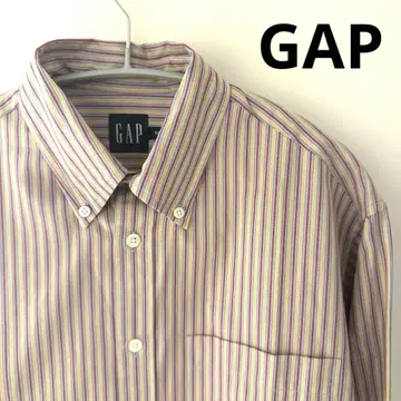 GAP 긴팔 셔츠 스트라이프 네이비 택 갭 S 사이즈 버튼 다운