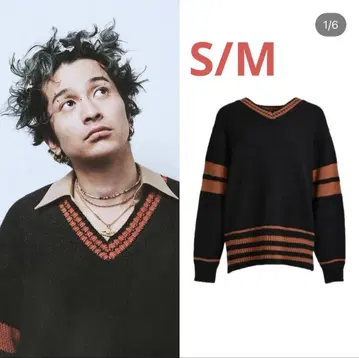 츠네타 다이키 착용 JUN/NAKAYAMA LINE KNIT black