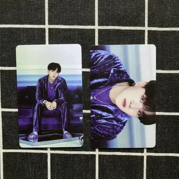 BTS BE 미공개 럭키 드로우 트레이딩 카드 2장 윤기 SUGA