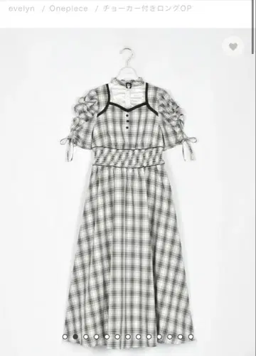 evelyn 에블린 초커 달린 롱 OP
