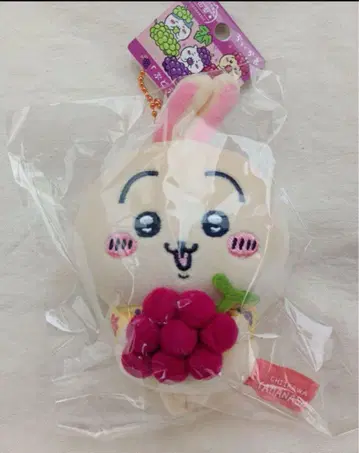 치이카와 (먼작귀) 토끼 봉제 인형 키체인 포도 야마나시 한정판