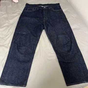 A.PRESSE 워싱 데님 와이드 팬츠 AP-4001