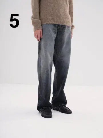SELVEDGE FADED HEAVY DENIM PAINTER PANTS