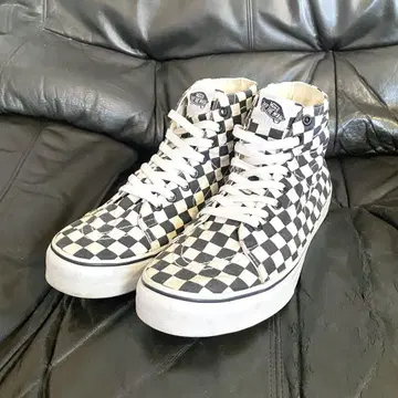 US VANS 캔버스 SK-8 HI 체커