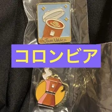만박 컬럼비아 컬럼비아 파빌리온 핀 배지 JUAN VALDEZ