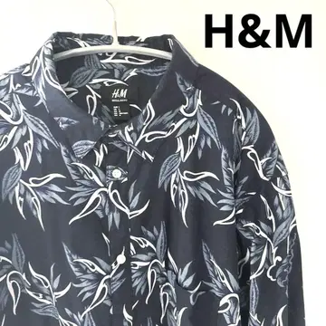 H&M 긴팔 셔츠 올 패턴 셔츠 L 사이즈 에이치앤엠 남성용