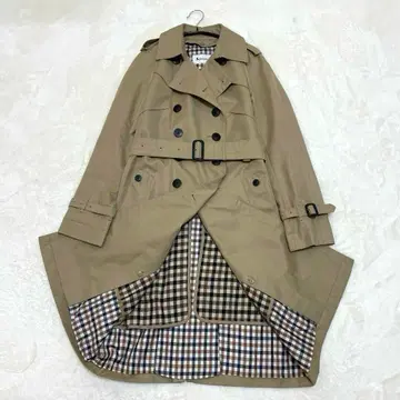 [컨디션 최상] 아쿠아 스큐텀 클럽 하우스 체크 트렌치코트 라이너 M