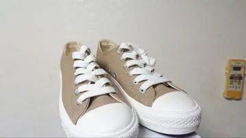 컨버스풍 스니커즈 24.5cm 베이지