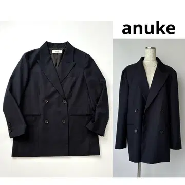 24AW anuke 오버 사이즈 더블 자켓 네이비
