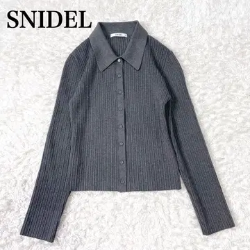 새상품급 SNIDEL 스나이델 폴로 니트 세트 샤샤 스커트 상의만