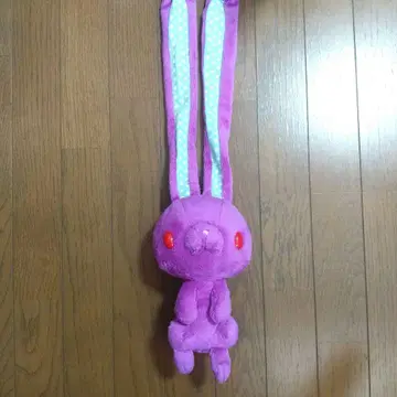범용 토끼 봉제 인형 야와하다 전개 도트 보라색