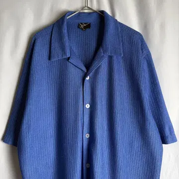 90s ATTITUDES 오픈 카라 디자인 셔츠 XXL