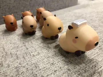 [ 미사용 새상품 ] 의호호 카피바라짱 말랑말랑 소프트 비닐 7종 세트