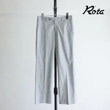 [ 이탈리아제 ] Rota 라이트 그레이 코튼 치노 트라우저 42