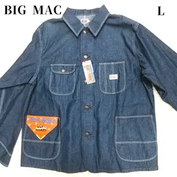 택 포함 새상품 BIG MAC 데님 커버올 L 사이즈