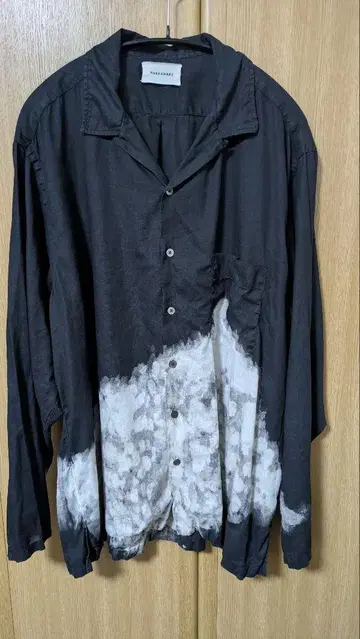 MARKAWARE 긴팔 헴프 셔츠 CLOUDY BLEACHING