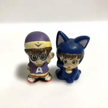 Dr. 슬럼프 아라레짱 손가락 인형 소프트 비닐 당시물 2개 세트