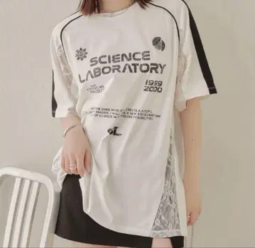 chico 레이스 절개 게임 셔츠