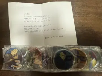 BORUTO 특제 캔뱃지 8종 세트 당선품 V점프