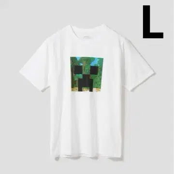 새상품 완판템 그라니프 x 마인크래프트 크리퍼 헤드 T셔츠 L