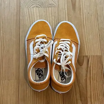 Vans 오렌지 스웨이드 스니커즈