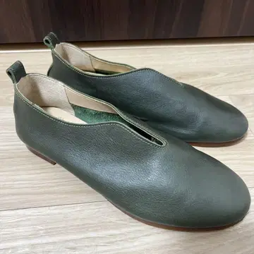 새상품급! Recipe(레시피) 일본제 V컷 슬립온 소가죽 22.5cm