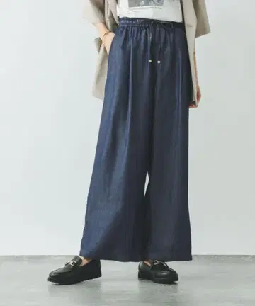 글로벌 워크 에어리 릴랙스 데님 이지 팬츠