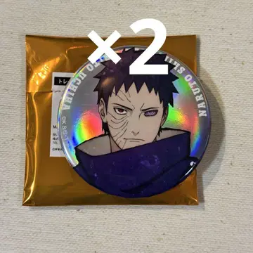 NARUTO 오로라 캔뱃지 베이스야드 우치하 오비토 x 2