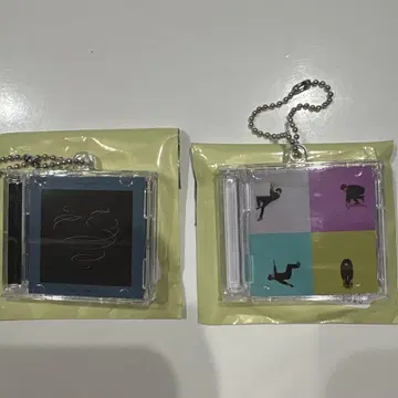 마카로니 연필 미니어처 CD풍 키링