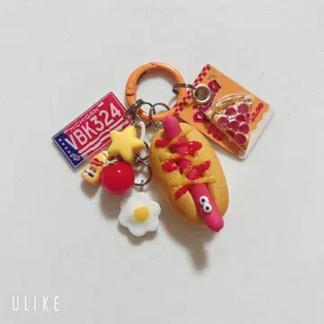 핫도그 딸랑이 키링