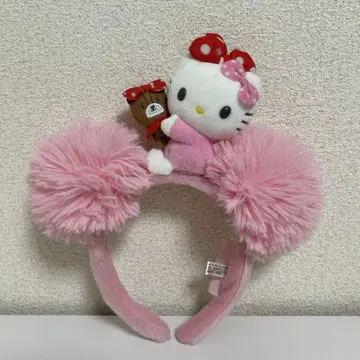 USJ 헬로키티 머리띠 봉제 인형 포함