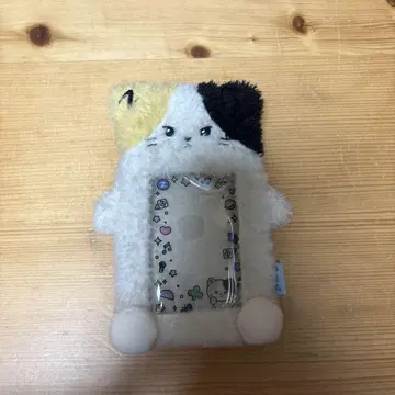 고양이 얼굴 디자인 봉제 인형 키링
