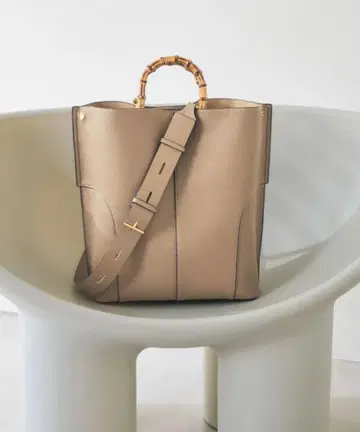 [컨디션 최상] ROPE EPOR BAMBOO BAG Large 베이지