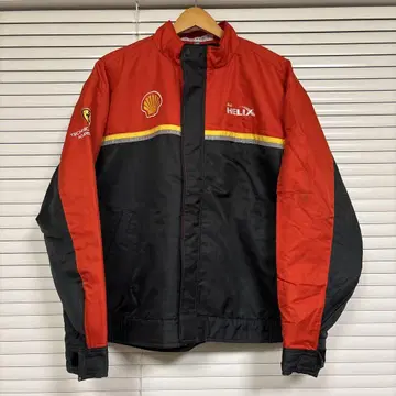 L 사이즈 쇼와 쉘 방한 블루종 충전솜 페라리 유니폼 77