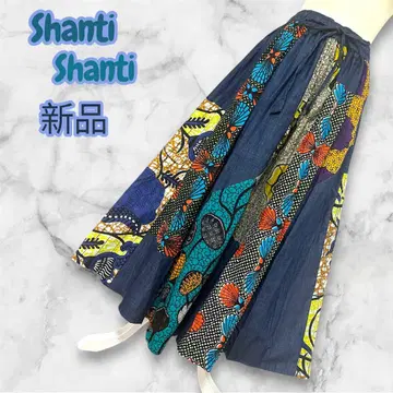 [Shanti Shanti] 아프리칸 프린트 스커트 패치워크