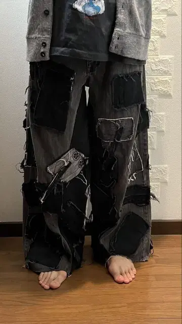 리메이크 데님 팬츠